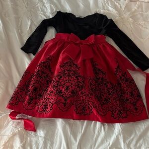 Rare Editions Black and Red Formal Dress